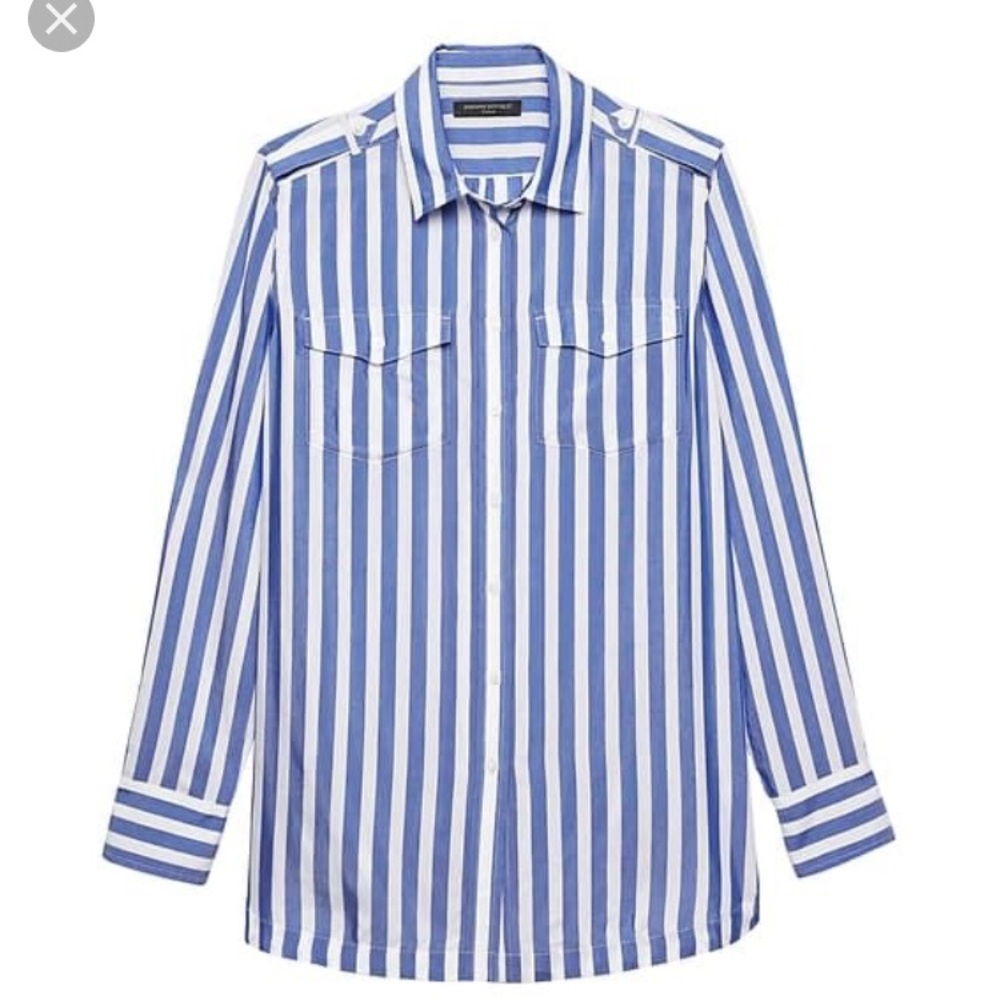 ISO: Banana Republic Parker Striped Utility Tunic